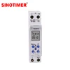 Temporizador Digital programable de 230V, 220V, 18mm de ancho, semanal, Control de relé de tiempo, montaje de riel DIN ► Foto 1/6