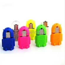 500 шт. Android Robot Shap микро мини-флеш-накопитель USB к USB OTG адаптер для samsung смартфон Tablet PC подключения к U Flash Мышь клавиатура