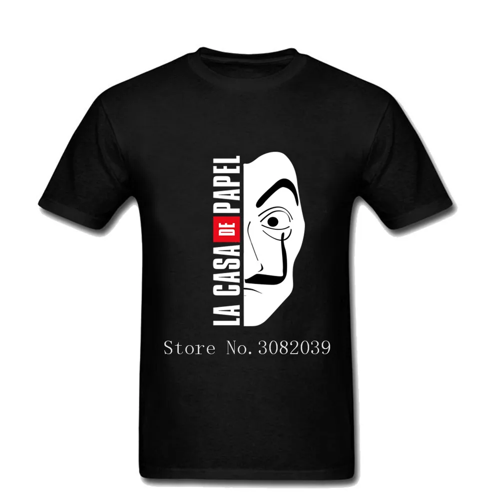 

Mens T Shirt Popular La Casa De Papel Money Heist TV Show T Shirts House of Paper Tops Men Summer Tshirts Latest Tee Shirt