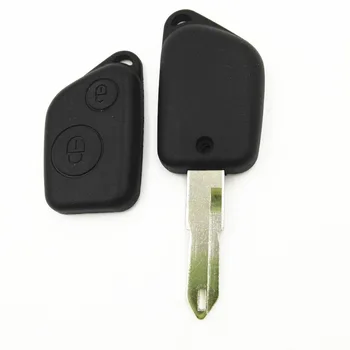 

2 Buttons Remote Case Fob Transponder Car Blank Key For Peugeot 206 306 Citroen C2 C3 C4 Replacement Key Shell