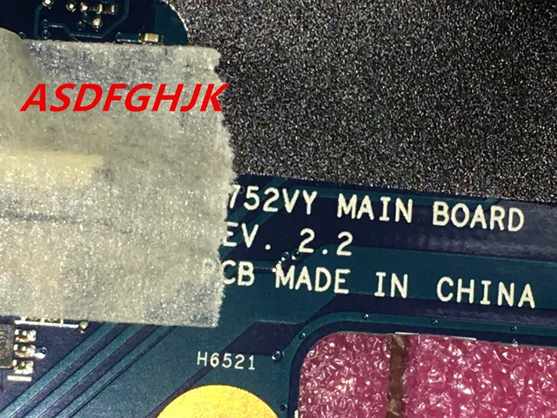  Main board For Asus G752VY G752VT Laptop Motherboard i7-6700HQ CPU GTX980M 4GB 100% TESED OK
