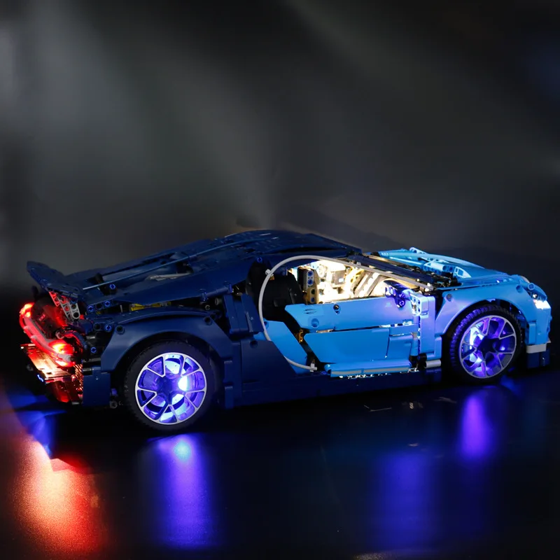 Technic 42083 совместимый с 20086 Creator серии Bugatti блоки светодиодный комплект освещения