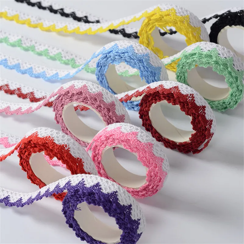 

2Yards Fabrics Lace Trim Stickers Wedding Party Decor Lace Ribbon Adhesive Tape DIY Crafts Scrapbooking Supplies Color Lace Tape