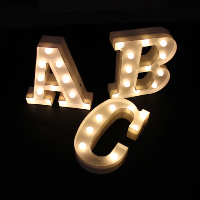 9inch white plastic led marquee letter light sign light light up marquee letter