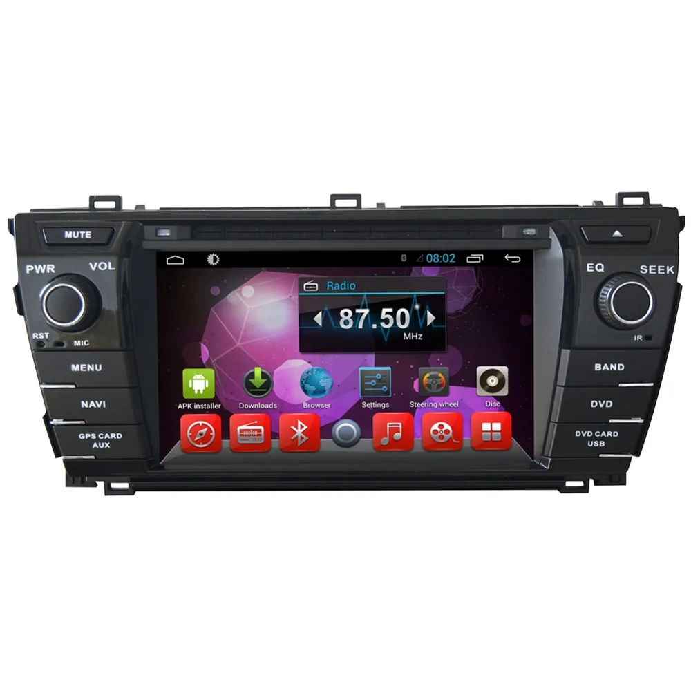 Clearance 7" HD 1024*600 Quad Core Android 6.0 Car DVD GPS Radio Video Stereo Navigation Player for Toyota Corolla 2013 2014 2015 DVR TPMS 1