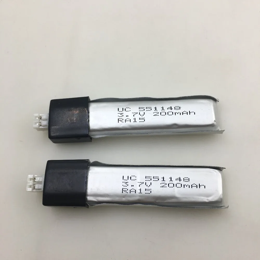 2 PCS/Lot 3.7V 200mAh Li po Battery for WLtoys V911 / V911 pro RC