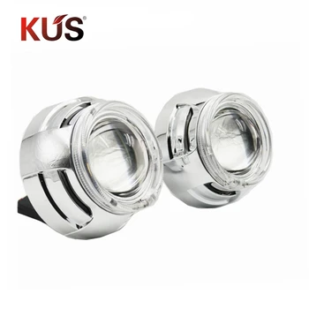 

3.0 inch Bi xenon hid Projector lens metal holder DRL Day Running angel eyes shrouds H1 H4 H7 hid xenon kit car headlight Modify