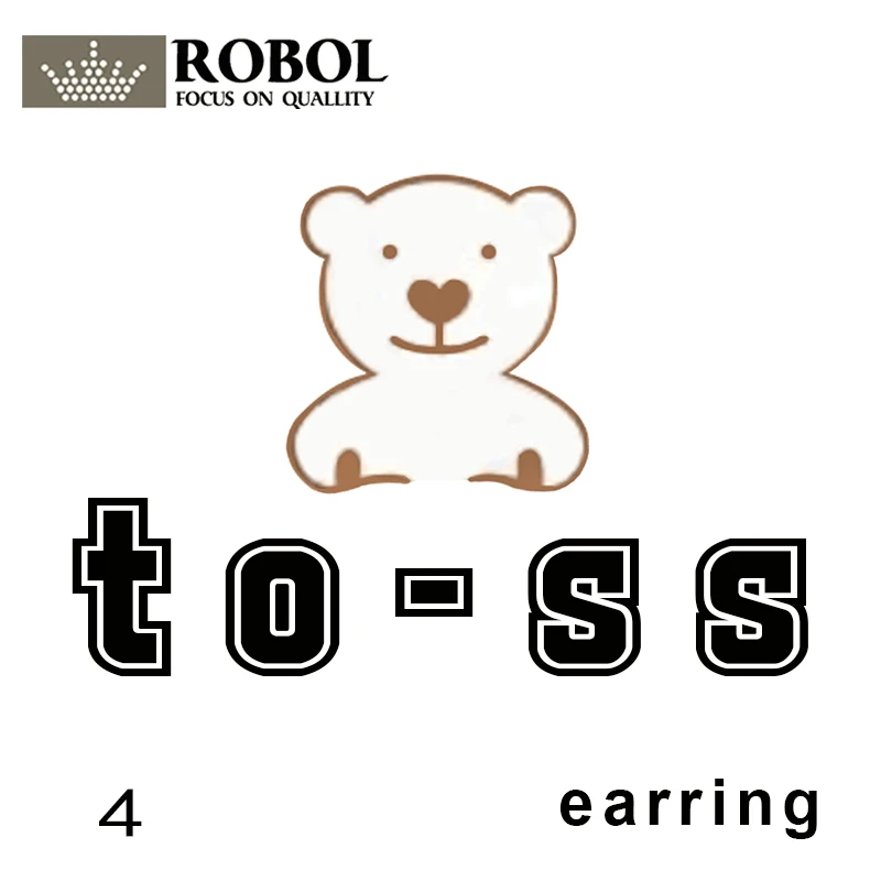 

Toss Bear High Quality Sterling Silver Copy Jewelry Spain Bear Version Jewelry Women's Earrings with Original Logo Wholesale