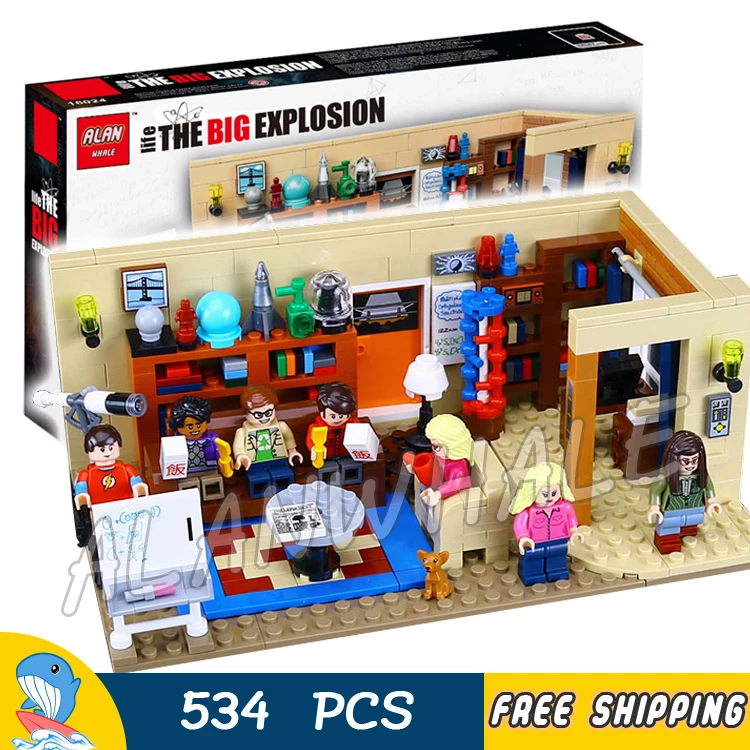 

534pcs Ideas The Big Bang Theory Leonard and Sheldon's Living Room 16024 Model Building Blocks Toys Bricks Compatible With lego