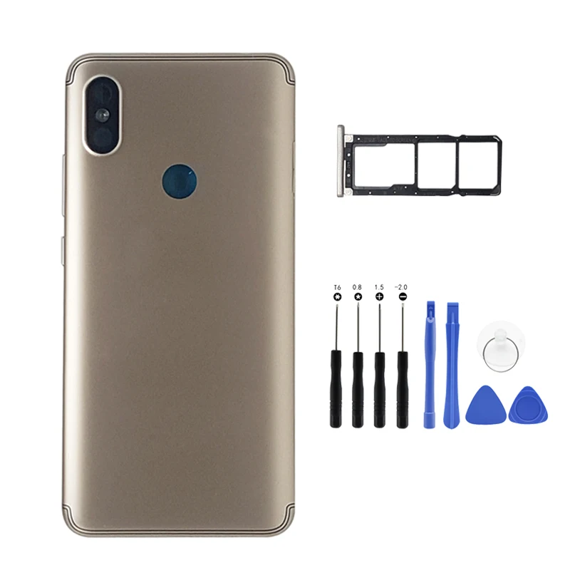 Задняя крышка аккумулятора для Xiaomi Redmi S2/ Y2 задний корпус металлическая задняя