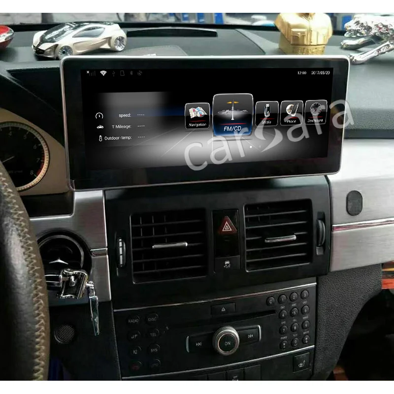 Car Screen Mercedes Dashboard Multimedia Player Android 7.1 GPS Stereo Navigation 10.25 Upgradge Display for Ben z GLK 2008-15