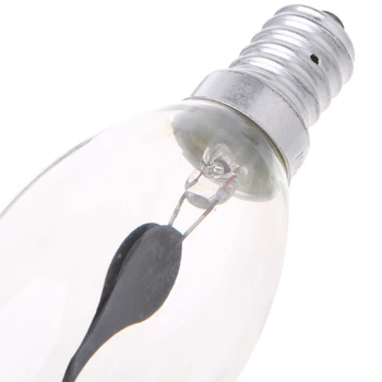 

E14 3W Edison Filament Candle Flicker Light Bulb Fire Flame Tail/Tipped Retro Decor Lamp