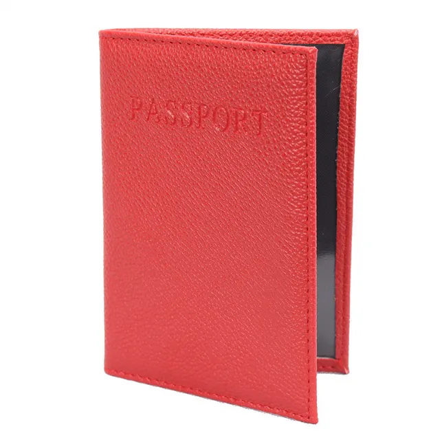 XZXBBAG New PU Leather Travel Passport Bag Litchi Grain Passport