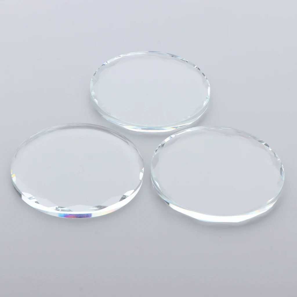 3Pcs Professional Crystal Adhesive Glue Holder Pallet Stones For Fake Eyelashes Extension Makeup Cosmetic Tool