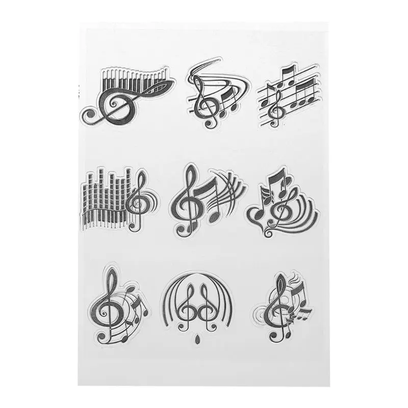 

Musical Note Silicone Clear Seal Stamp DIY Scrapbooking Embossing Photo Album Decorative Paper Card Craft Art Handmade Gift