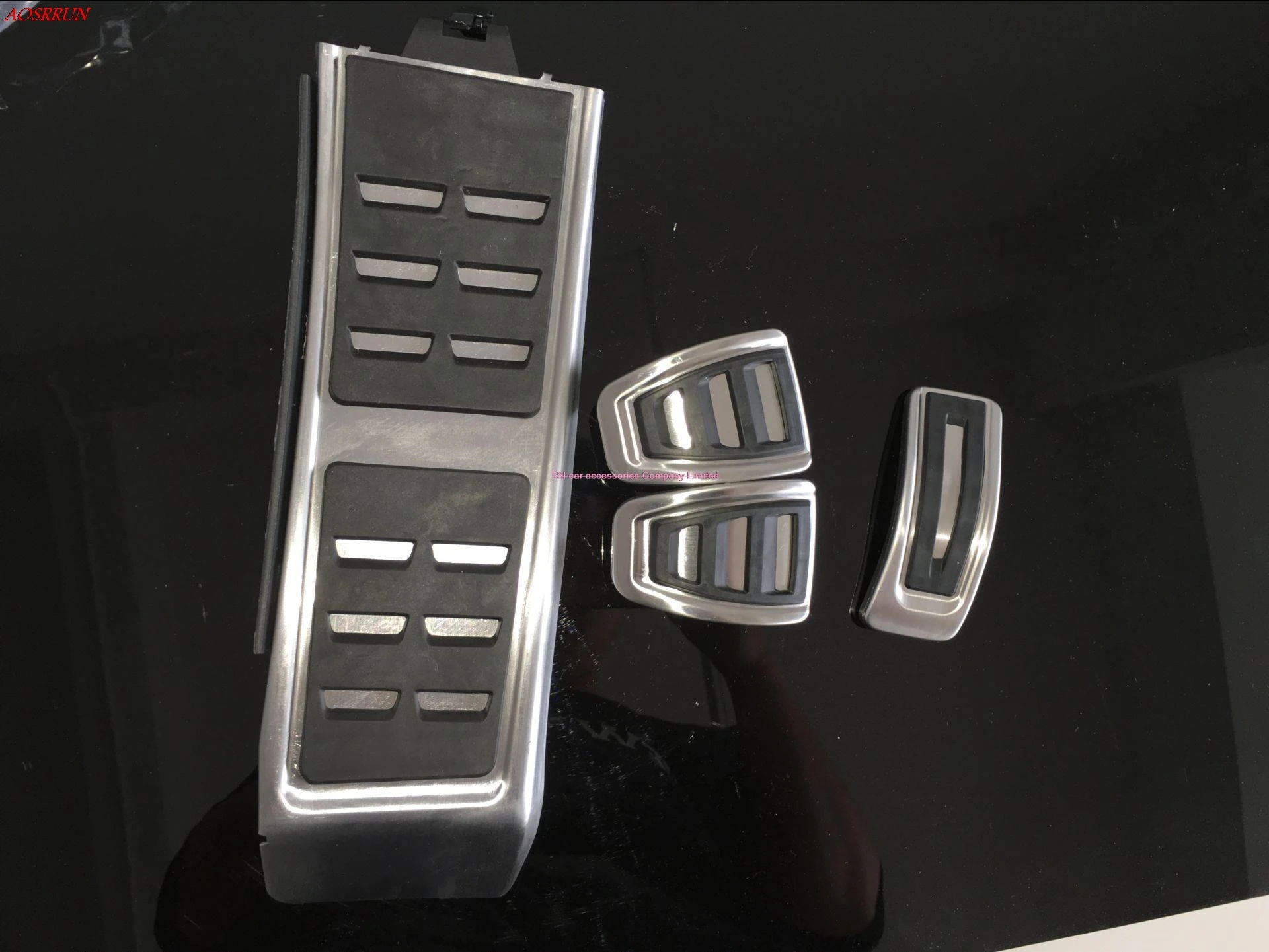 Manually gas accelerator pedal brake and footrest pedal for Audi A4 S4