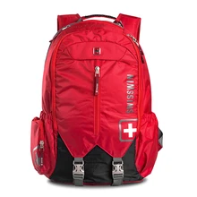 Mode und Beliebte Notebook Rucksack reisetasche wasserdichte große kapazität bag pack schweizer laptop taschen rot schwarz grau SW9176