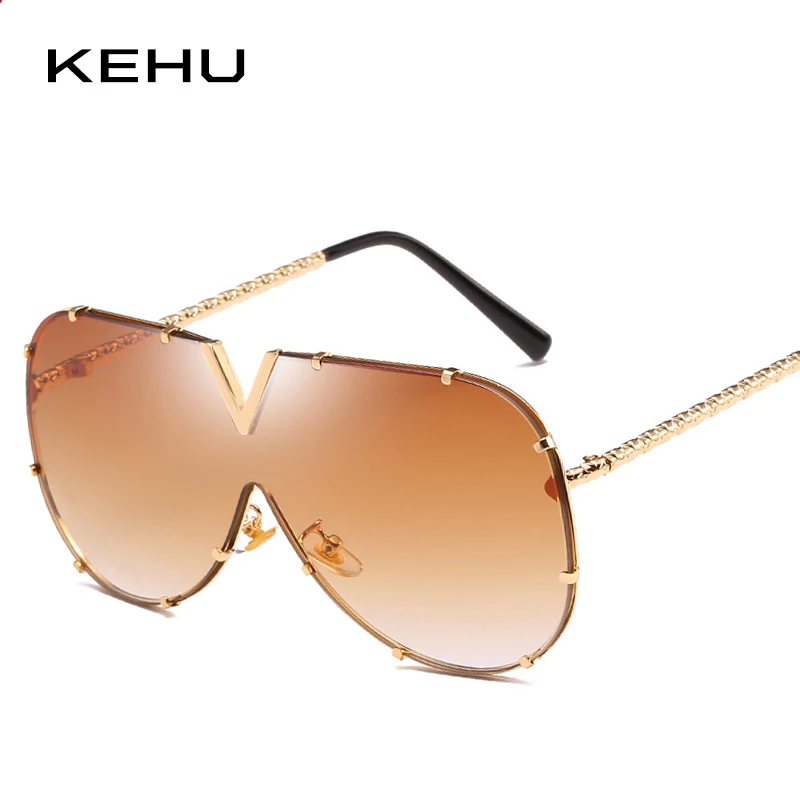 

KEHU Luxury Oversized Square Sunglasses Women High Quality Alloy Glasses Frame Sun Glasses Ladies Travel UV Goggles Shades KH107