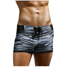 Модные Для мужчин сексуальные Плавание ming Мужские Шорты для купания Одна деталь Плавание плавки; трусы; Шорты плавки-боксеры 35JU04