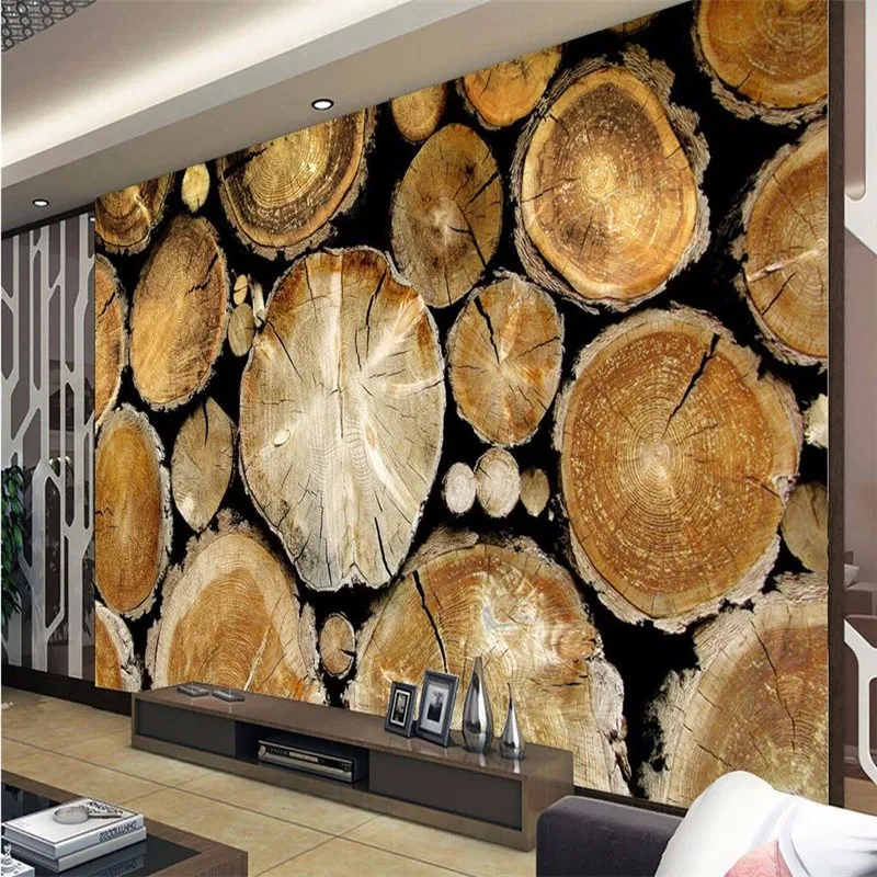 modern-wallpaper-3d-background-large-painting-Vintage-wood-stacked-murales-de-pared-hotel-badroom-wall-mural (3)