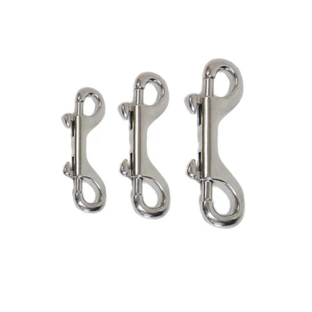 

304 Stainless Steel Trigger Hook Chain Clip Double End Bolt Key Ring Snap for Lifting Slings