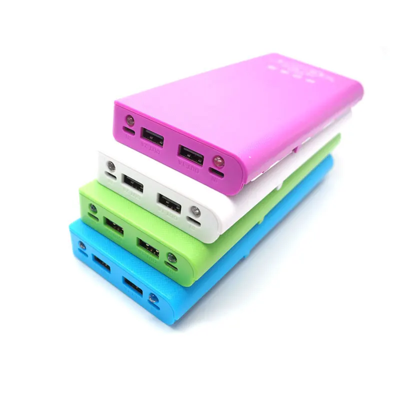 

New DIY 18650 Case Power Bank Shell Case Portable LCD Display External 18650 Battery Box Charger