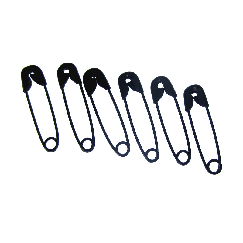 Buy 200Pcs Alloy Black Small Safety Pins Findings Brooch Garment accessories 5