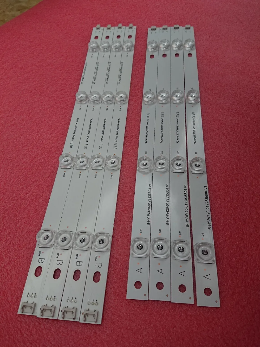 

New 8pcs/set LED strip Replacement for LG LC420DUE 42LF5500 42LB6200 INNOTEK DRT 3.0 42 inch A B 6916L-1957E 6916L-1956E