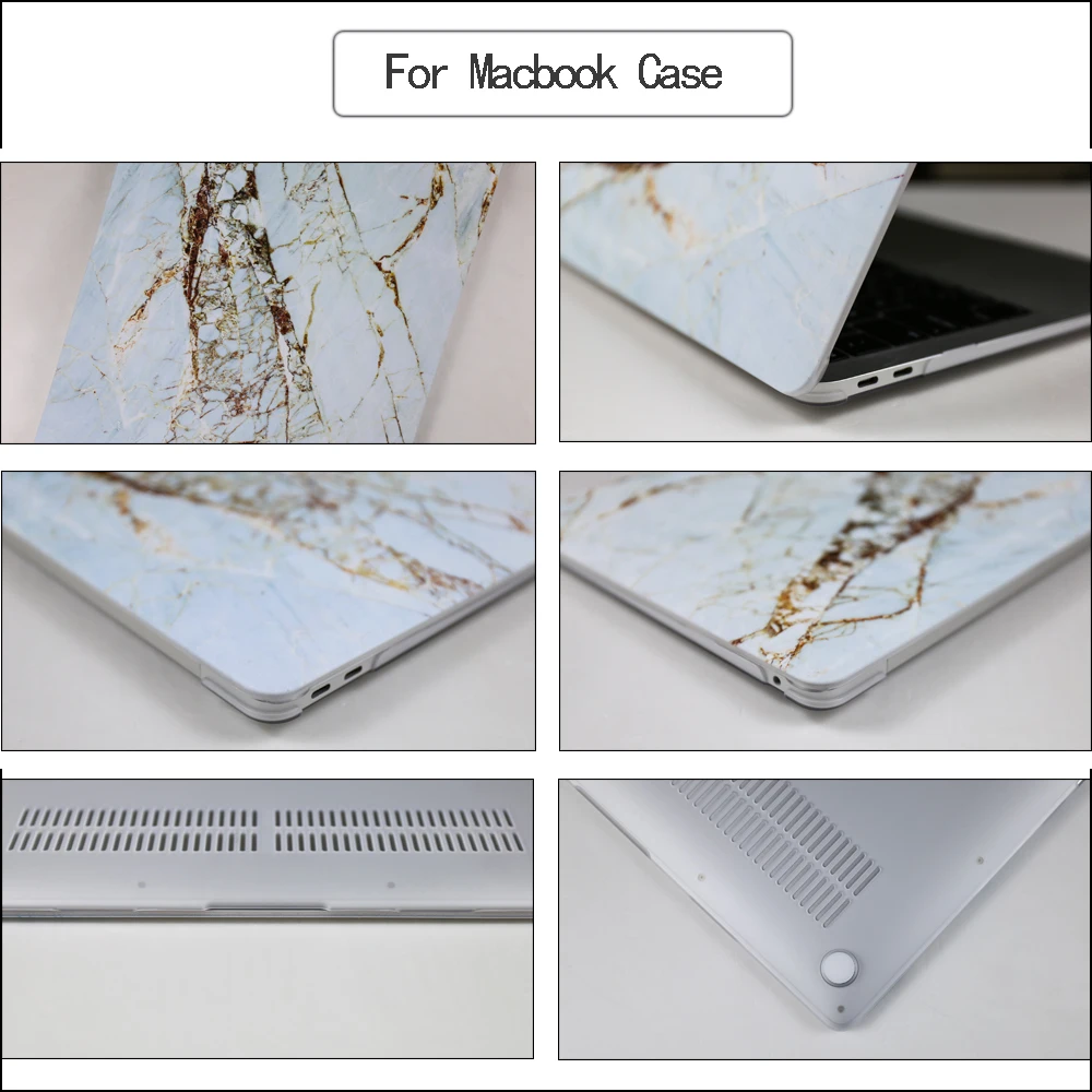 Мраморный чехол для ноутбука MacBook Air Pro retina 12 13 15 Pro 13 A2159 сенсорная панель для macbook Touch ID Air 13 A1932+ крышка клавиатуры