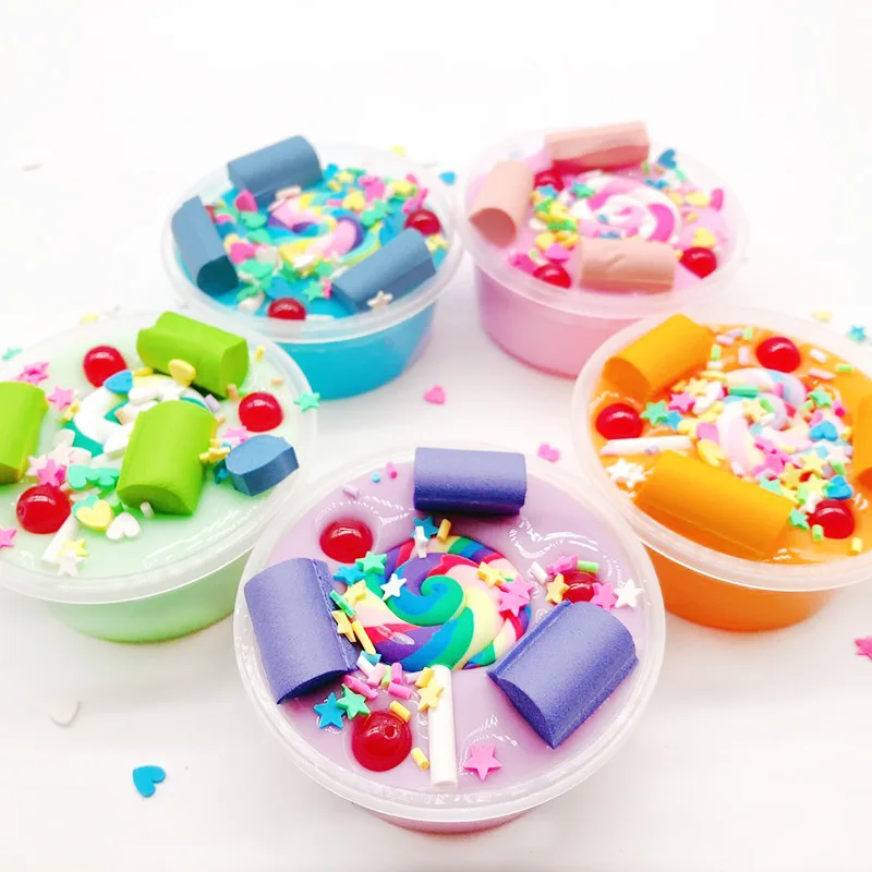 60 мл леденец Кристалл грязи слизью украшения для самодельного изготовления игрушки для детей моделирование из пластилина глины развития ребенка развивающие игрушки