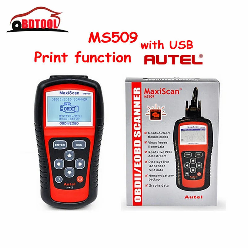 Новое поступление MaxiScan MS509 авто код читателя MS509 OBDII EOBD может MS509 сканер