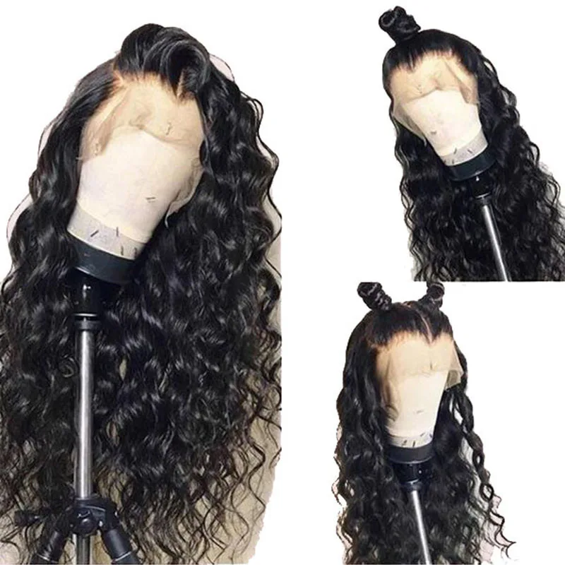 Hot Beauty Hair 360 Lace Frontal Wig Breathalbe Water Wave Wig Pre Pluck With Baby Hair Brazlian Remy 100% Human Hair Lace Wigs (4)1