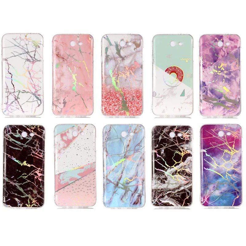 

Luxury Phone Laser Marble Soft TPU Silicone Case Cover Shell Coque Fundas for Samsung Galaxy J3 J5 J7 2015 2016 2017 US EU