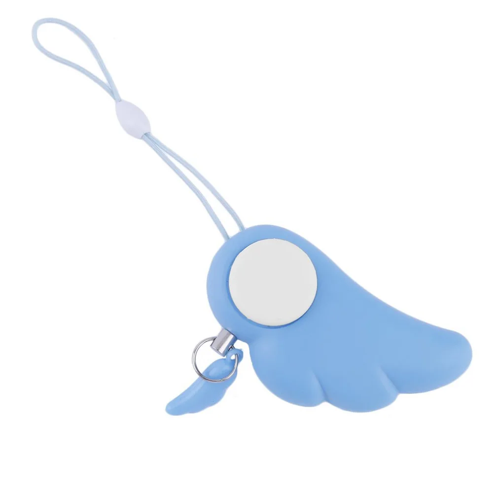 

Dreamlike Angel Wings Cute Self Defense Device Electronic Personal Safe Anti-Rape Anti-Attack Protective Alarm Key Ring Alarms