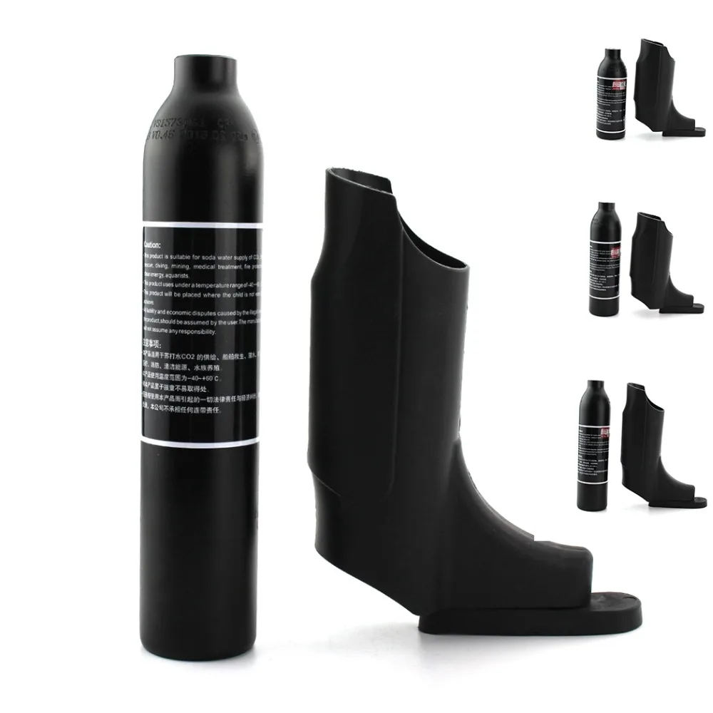 

PCP Paintball Airforce Airsoft 300bar 0.22L 0.3L 0.35L 0.45L Tank HPA Cylinder M18x1.5 with Regulator and Cover Aluminum Alloy