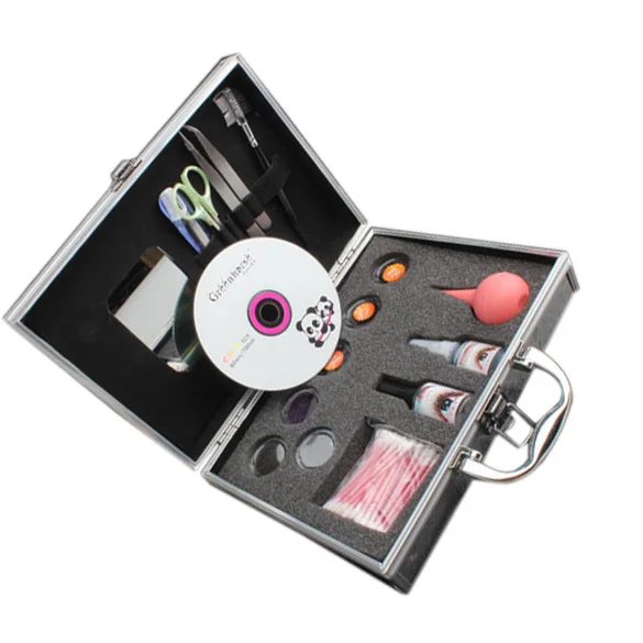 Women Makeup Professional False Eyelash Extension Cosmetic Set Natural Cluster Long Individual Lashes Kit