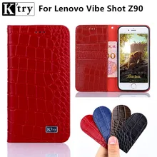 Lenovo Vibe Shot card holder cover case for Lenovo Vibe Shot Z90 5.0-inch Genuine leather phone case Luxury wallet flip cover
