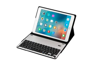 

Aluminum Alloy Metal Removable Wireless Bluetooth 3.0 Keyboard Stand Leather Case Cover For Apple iPad Pro 9.7 inch Tablet