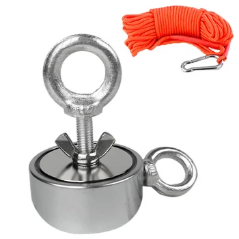 

SEWS-200Kg Double-Sided Neodymium Magnet Permanent Magnet 67Mm N52 Strong Neodymium Magnetic Permanent Magnet Deep Sea Salvage
