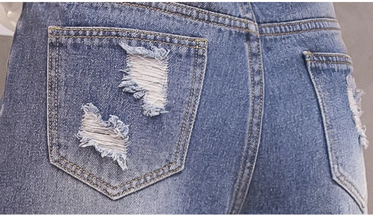 Jielur модные рваные кисточкой негабаритных S-5XL синие джинсы для женщин осень 2019 г. Street свободные женские джинсы Корея Высокая талия Джинс