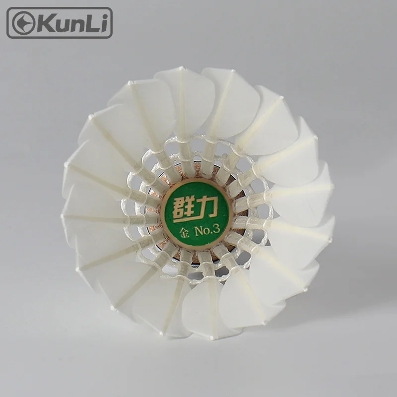 Kunli Badminton Shuttecock Grade A Goose Feather Shuttecocks For Professional Tournament Best Durable Fying Ball Shuttlecocks