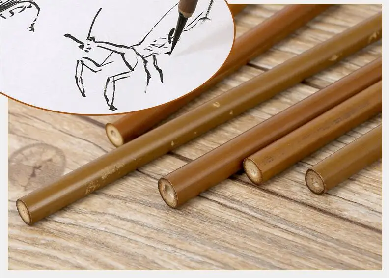 Pincel de Pintura Esboço de Alta Escrita Chinesa Caneta Desenho Qualidade Coelho Cabelo Caligrafia Pen Brushes 3 Pcs 8 Material escolar e de escritório