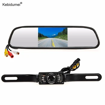 

Kebidumei New Arrival Car Auto HD 4.3" TFT LCD Monitor Car Rear View System Night Vision Auto Vehicle Backup Reverse Camera