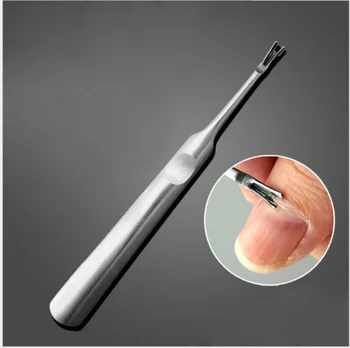 

Nail Art Manicure Sets&Kits Stainless Steel Cuticle Pusher Dead Skin Fork and Nail File Buffer Nail Arts Tool / by dhl 500pcs