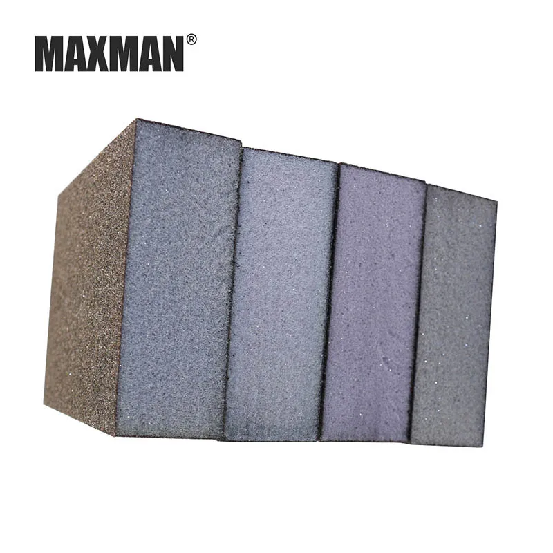 MAXMAN Sponge sand block Woodworking polishing Elastic grinding block High-density sponge block Emery sponge sandpaper Abrasive