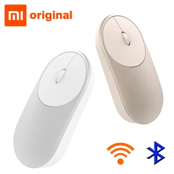 

Original Xiaomi Mi Wireless Mouse Portable Game Mouses Aluminium Alloy ABS Material 2.4GHz WiFi Bluetooth 4.0 Control Connect