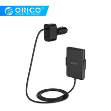 ORICO автомобильное зарядное устройство 5 портов QC3.0 USB Автомобильное зарядное устройство Универсальный USB быстрый адаптер 52 Вт для MPV автомобильных мобильных телефонов планшетных ПК 12 В/24 В