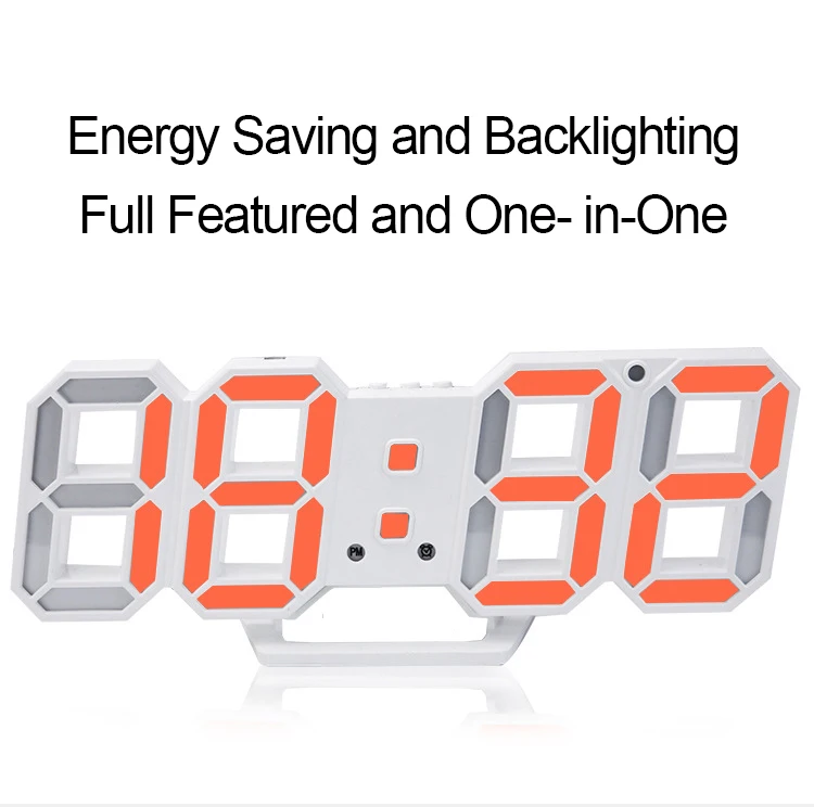 1 3d led wall clock