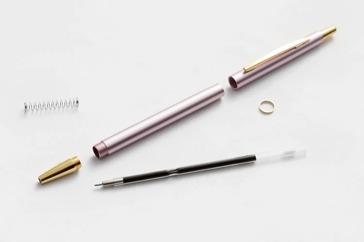 OHTO Needle-Point Slim Line 03 Ballpoint Pen - 0.3 mm - Gold Body