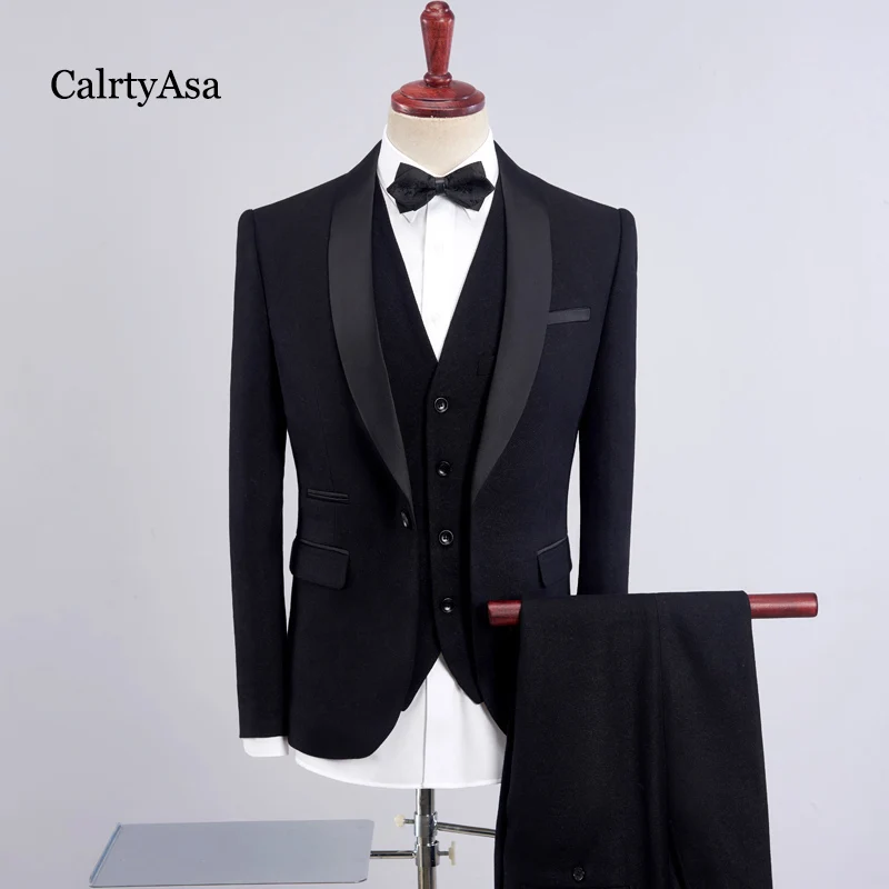 CalrtyAsa New Arrivals Luxury Groom Wedding Suits Men 2018 Top Quality Brand Mens Dress Suit ...